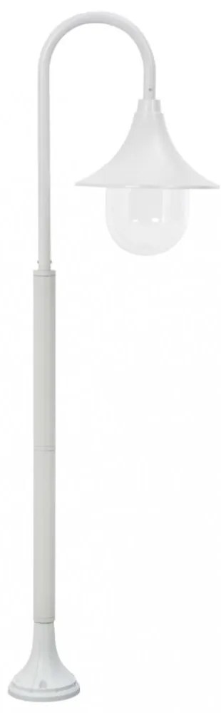 fehér alumínium kerti állólámpa, E27, 120 cm