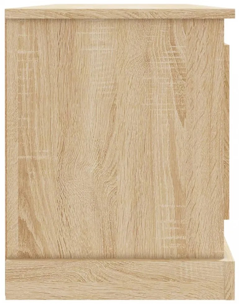 sonoma tölgy színű szerelt fa fali TV-szekrény 100x35,5x45 cm