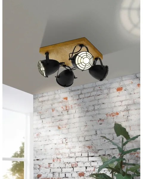 Eglo 49079 - GATEBECK spotlámpa 4xE14/40W/230V