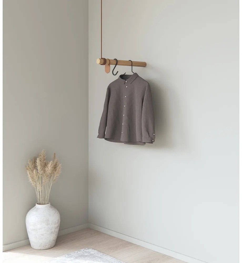 Natúr színű tölgyfa fali fogas 50 cm Swing – LIND DNA