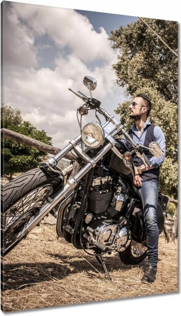 Vászonkép 80x120 Motorkerékpár Klasszikus Motor