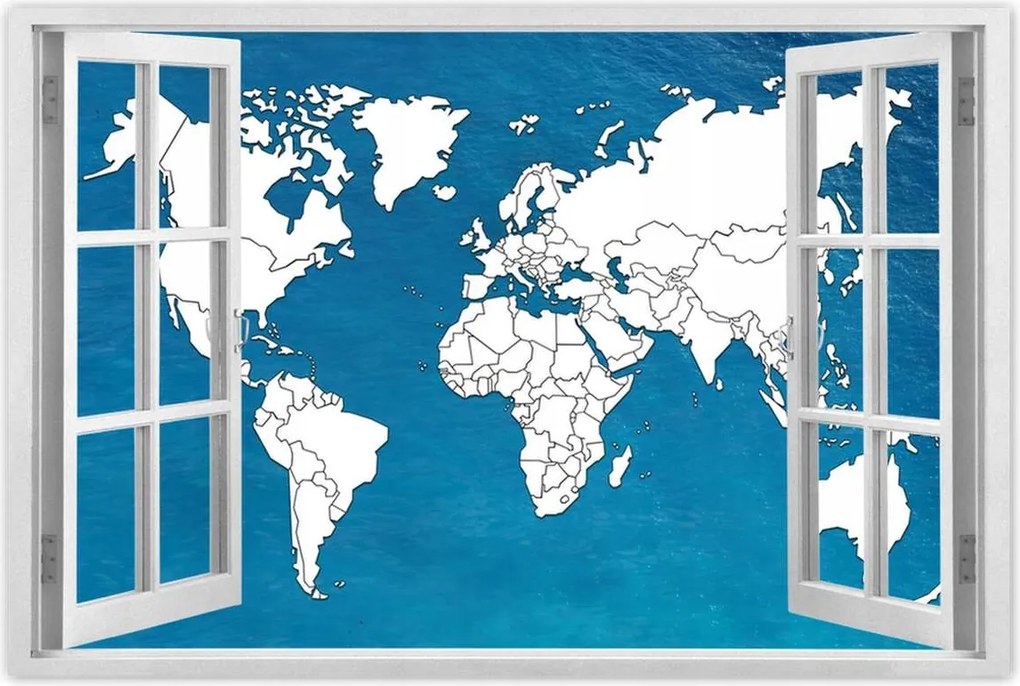 Poszterek 120x80 Világtérkép