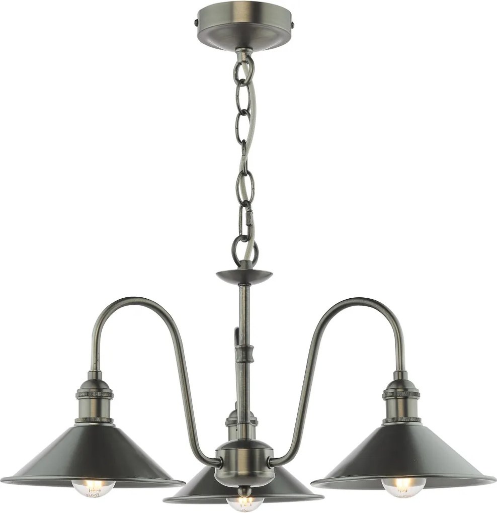 Dar Lighting loft csillár hadano antik króm ón darhad0361-02