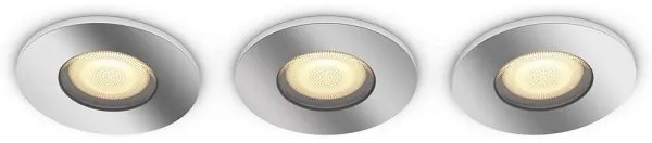 Philips - 3x LED fürdőszobai lámpa 1xGU10/5W/230V IP44 + távirányító