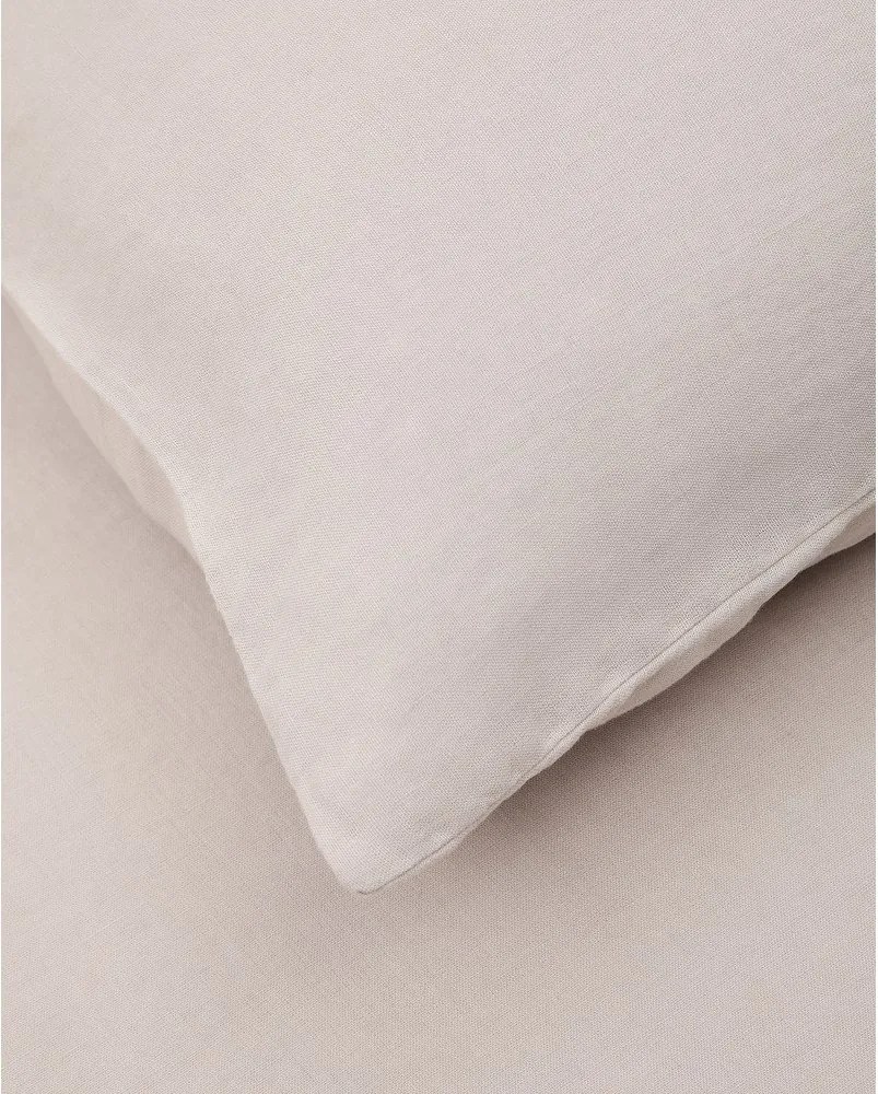 Szürkésbézs egyszemélyes hosszabbított lenkeverék ágyneműhuzat 150x220 cm Simmel – Kave Home