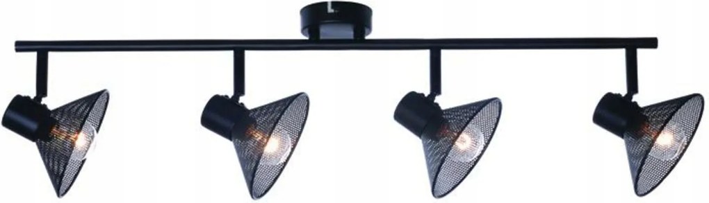 Aca Lighting fali és mennyezeti lámpa 4XE14 Paloma fekete 75X13X19CM TNK2