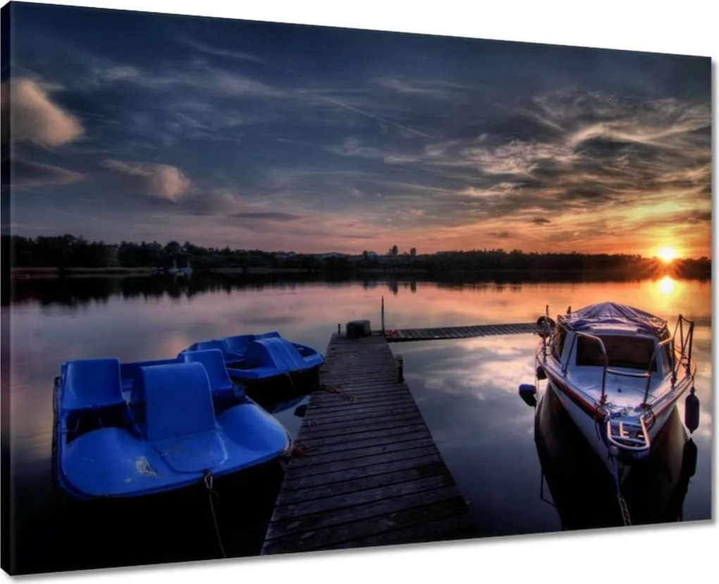 Vászonkép 70x50 Kikötő