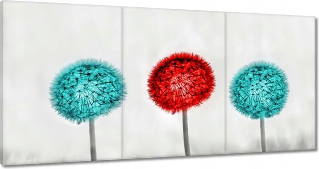 Vászonkép 180x90 Piros pitypang