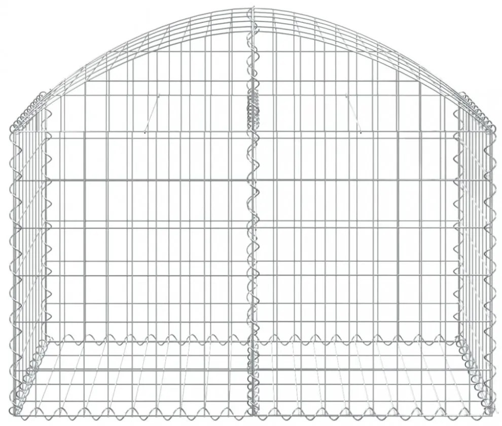 íves horganyzott vas gabion kosár 100x50x60/80 cm