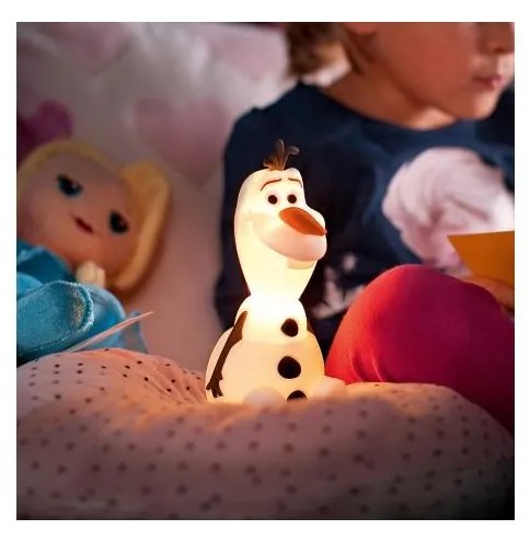 Philips Philips 71768/08/16 -LED gyereklámpa DISNEY JÉGVARÁZS OLAF LED/0,3W/2xAAA hóember P0844