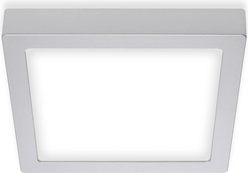Briloner Led mennyezeti lámpa 22,5 cm 16,5 W matt króm négyzet IP20