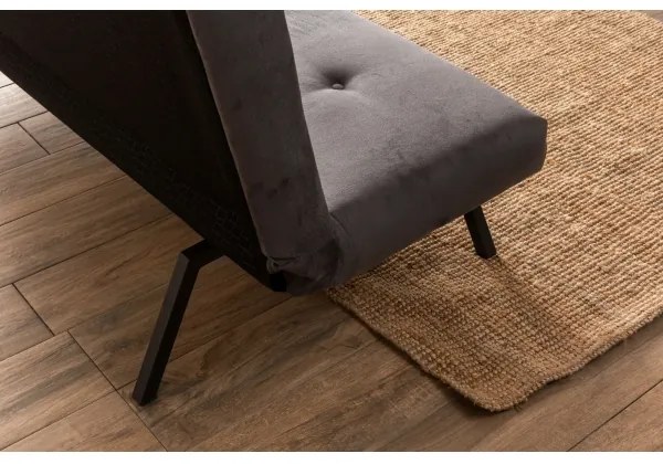 Kétüléses, kihúzható BAKU kanapé, szürke