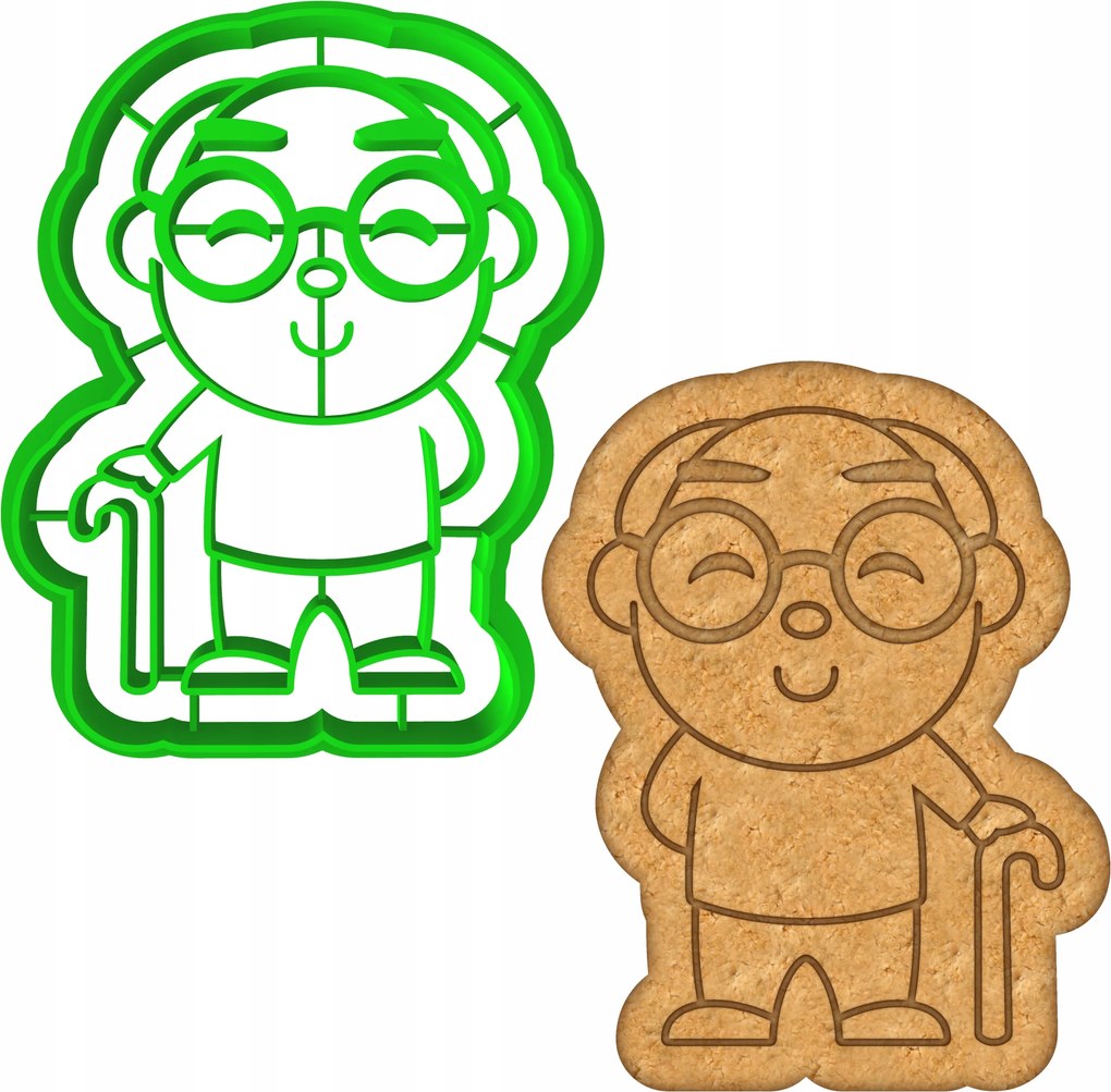 Mézeskalács- és kekszlyukasztó Forma Nagymama És Nagypapa Napjára