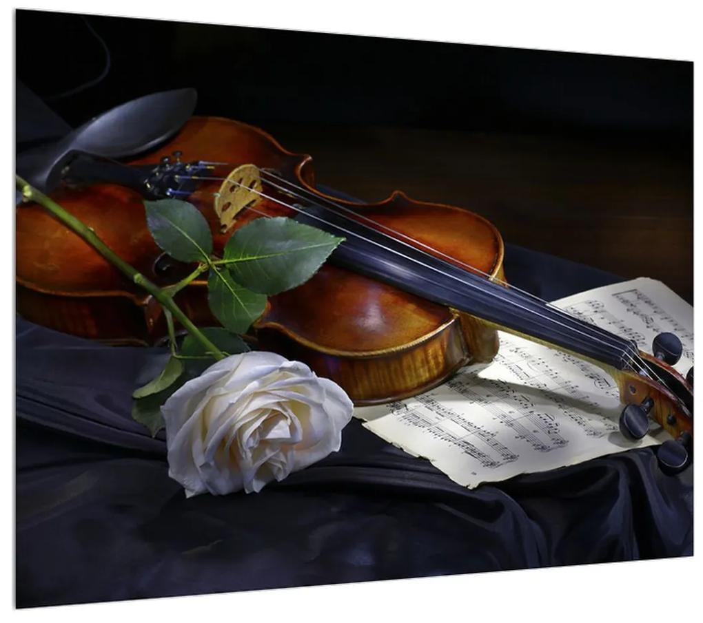 Rózsa és a hegedű képe (70x50 cm)