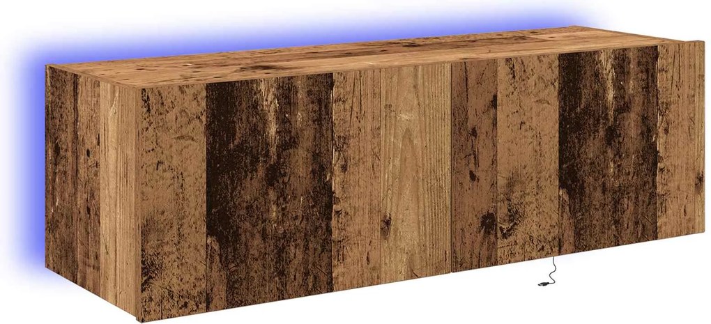 vidaXL TV Fali Szekrény 2 pcs Öreg fa 100 x 35 x 31 cm Faanyag