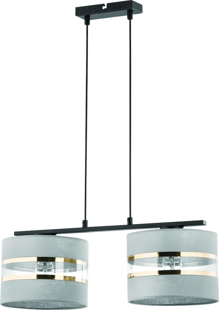 SIGMA LIGHTING 32156 SARA Többágú Függesztett Lámpa Fekete, Szürke E27 IP20