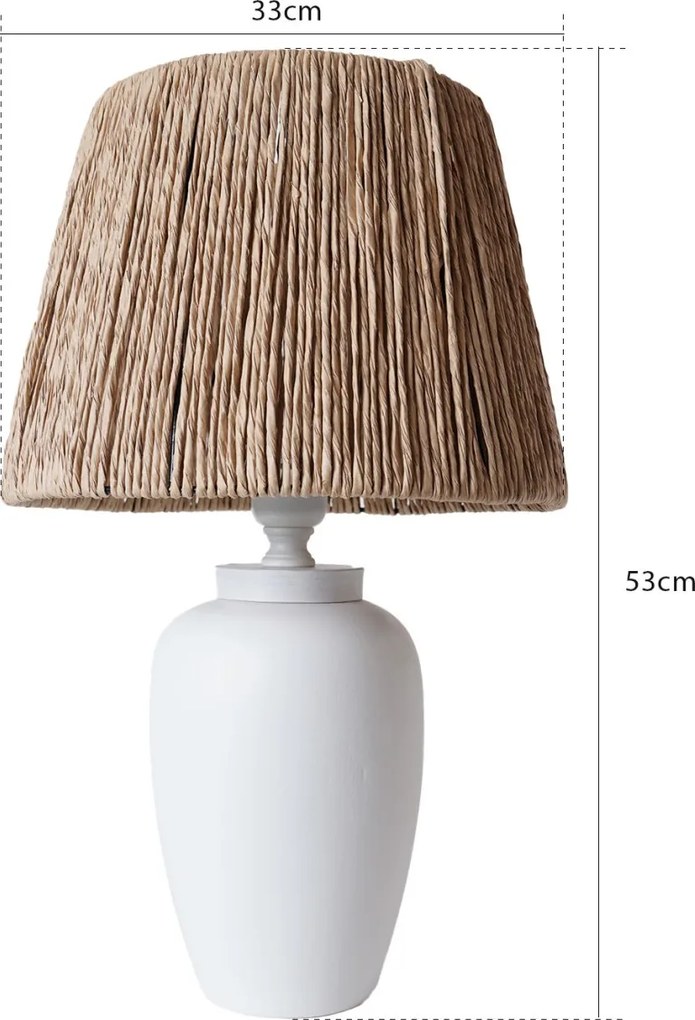 Kerámia éjjeli lámpa, 53 cm – YL590