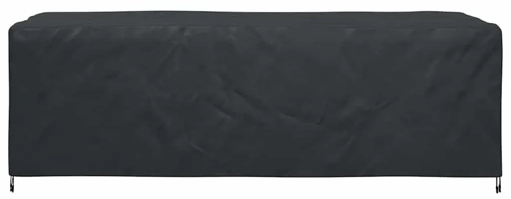 Kültéri bútorhuzat Fekete 300 x 110 x 70 cm 210D