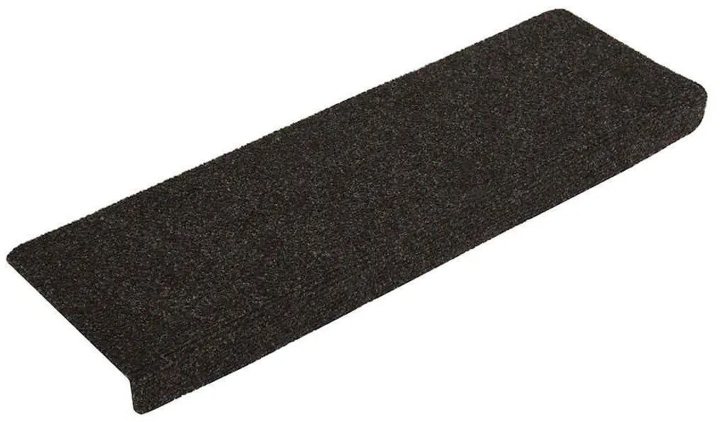 30 db sötétszürke öntapadó lépcsőszőnyeg 65x21x4 cm