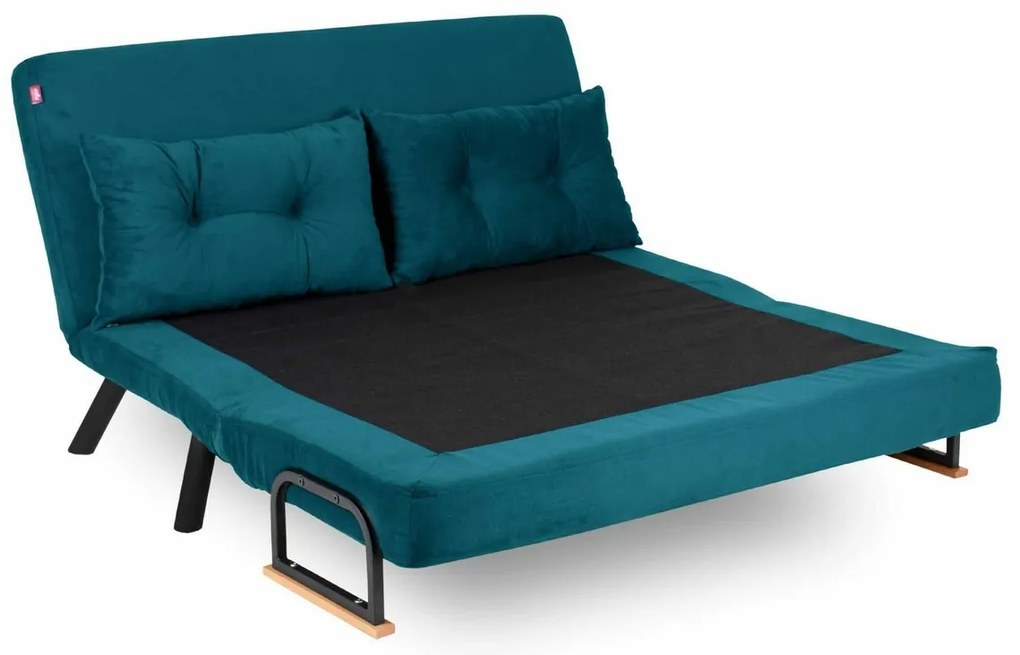 Sando 2 Petrol Green kinyitható kanapé