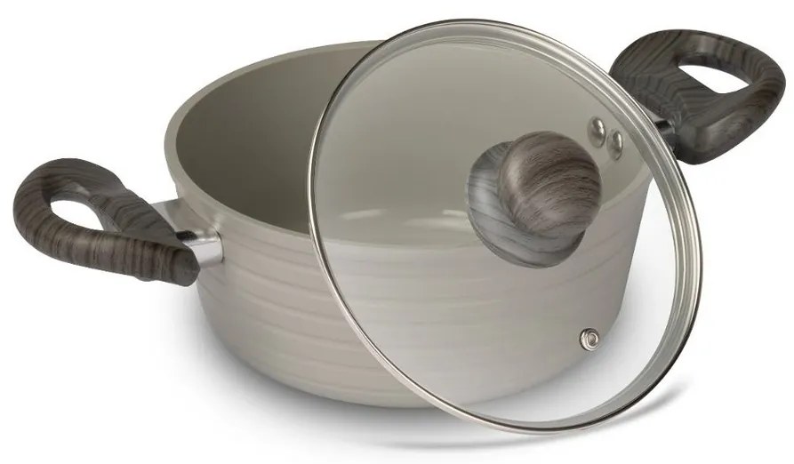 Lamart LT1266 fedeles serpenyő Stripe, átmérő 18cm
