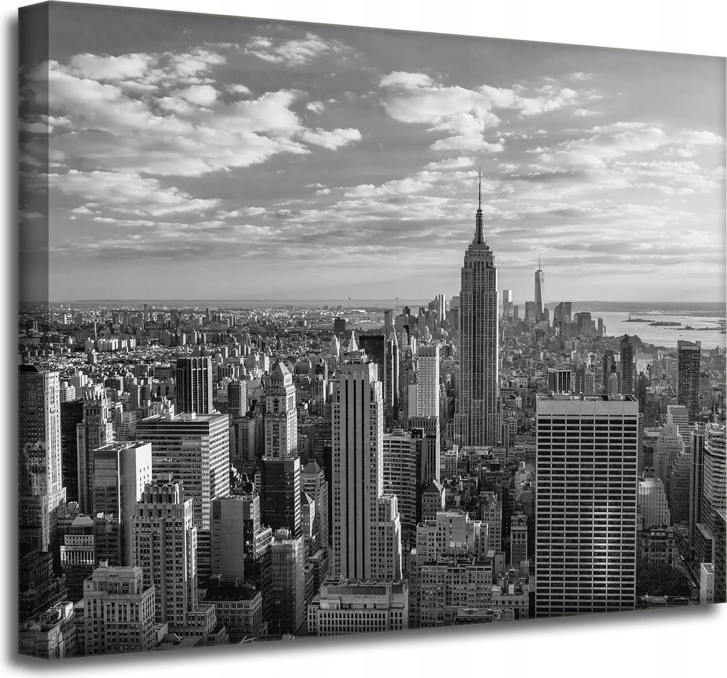 Manhattan Usa fekete-fehér vászonkép 50X40