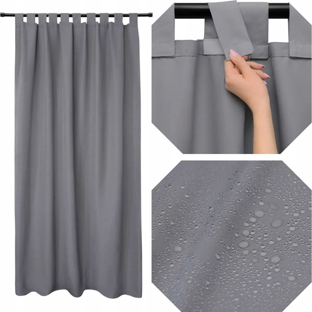 Függönyök Teraszra 155x220 Acél Kerti Függöny Erkélyre Vízálló