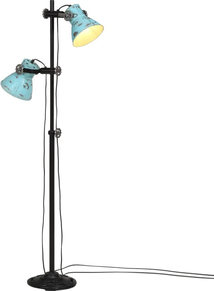 vidaXL kopott kék állólámpa 25 W 25x25x90/140 cm E27