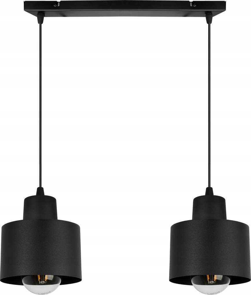 Mennyezeti Lámpa Függő Csillár Fekete Loft Díszléc Konyhába Nappaliba Szobába