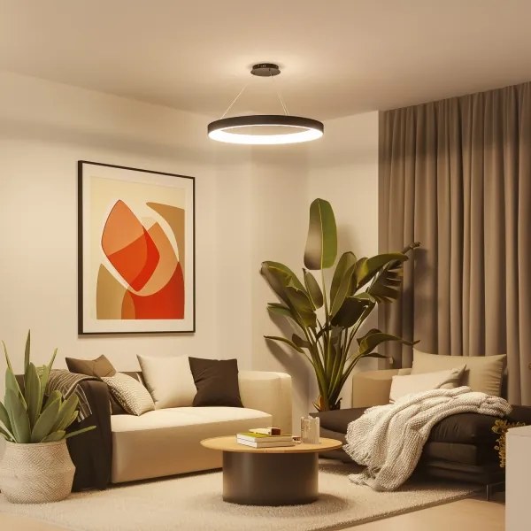 Brilagi - LED dimmelhető csillár FALCON II LED/108W/230V 3000-6500K átm. 80 cm fekete + távirányító