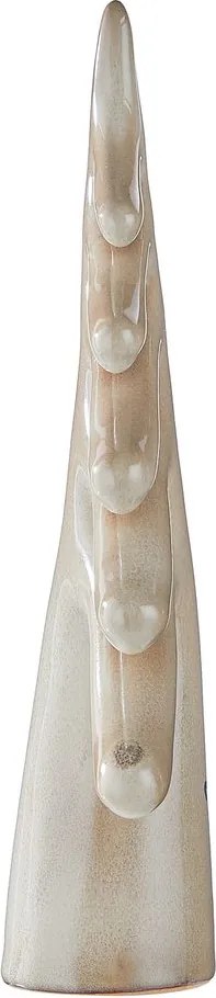 SYLVAN SPIRIT kerámia dekor fenyő 28 cm , bézs