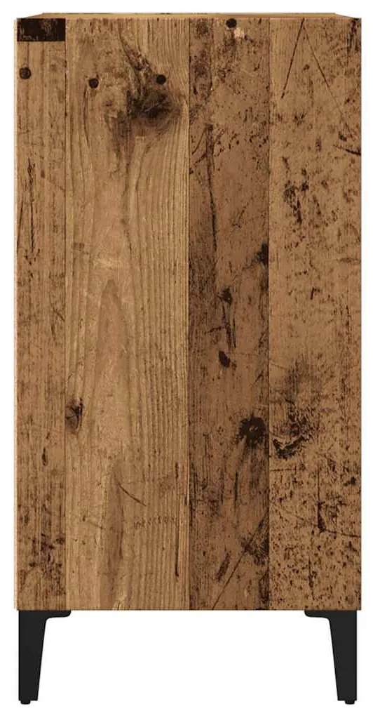 antik fa színű szerelt fa tálalószekrény 57 x 35 x 70 cm