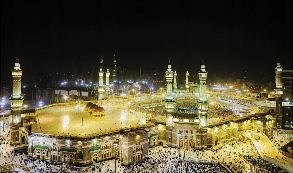 Fotótapéta flizelina Mekka Al-Haram Kaaba spirituális zarándoklat 208x146 +ragasztó
