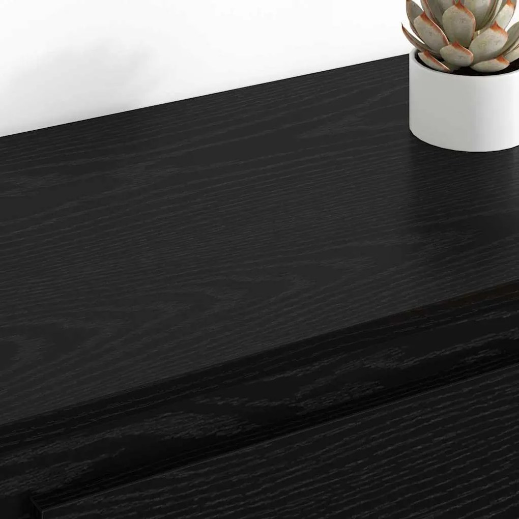 Oldalszekrények 2 pcs Fekete tölgy 70 x 35,5 x 67,5 cm Faanyag