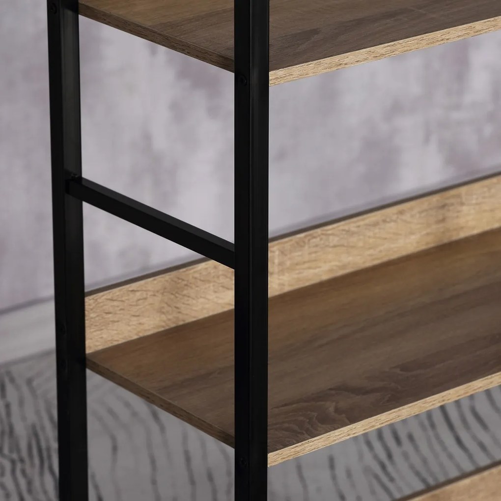 Polcos állvány GD-313 OAK Denny, 3 polc, 60 x 27,5 x 92,5 cm, 3 emelet