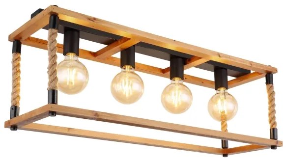 Globo 15691-4D - Mennyezeti lámpa VERNON 4xE27/60W/230V