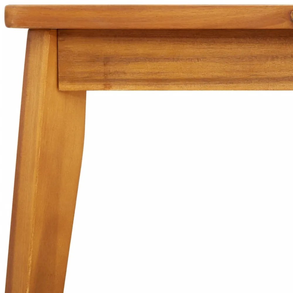 tömör akácfa kerti étkezőasztal 100 x 55 x 45 cm