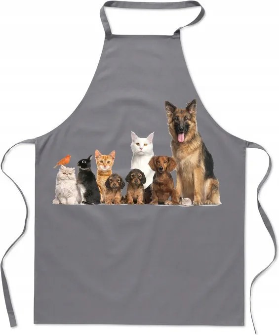 Konyhai Kötény Állatkák Divatos Nyomott Mintás Ajándék Állatbarátoknak