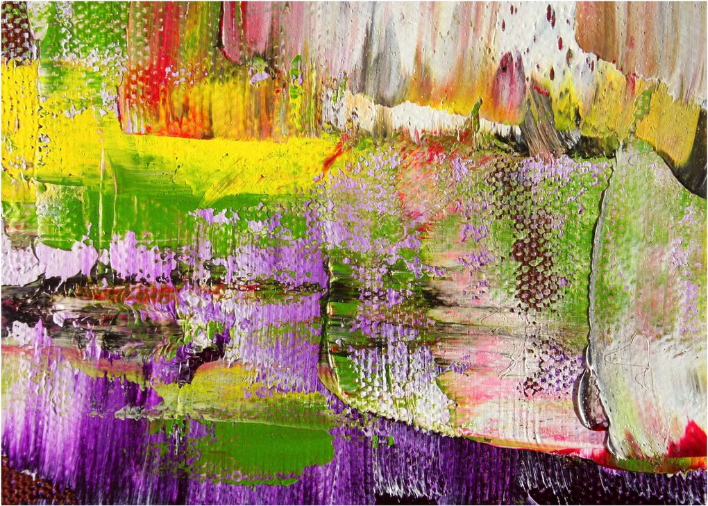 Absztrakció kép - festmény (üvegen) (70x50 cm)