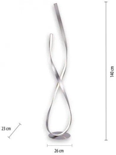 Paul Neuhaus 720-55 - LED Dimmelhető állólámpa LINDA LED/27W/230V króm