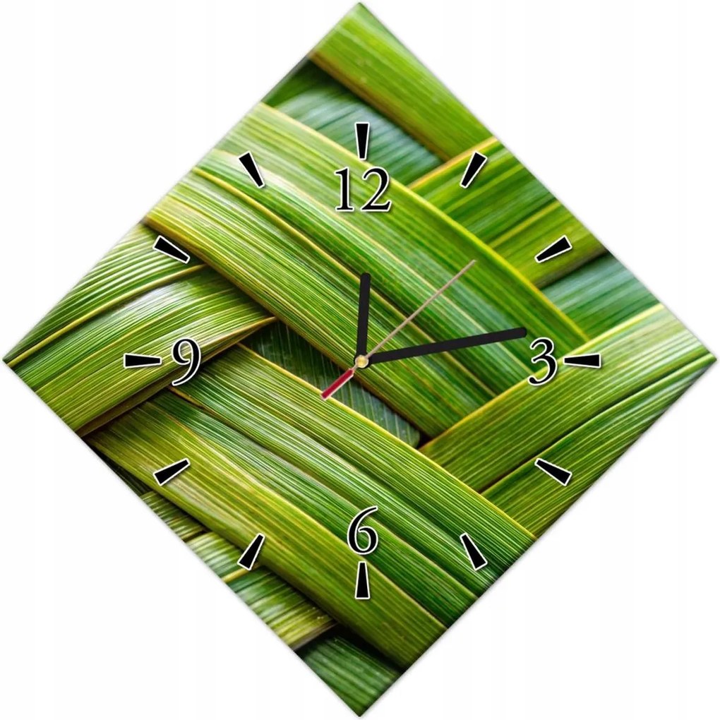 Órák 42x42 Zöld fonott Zöld rattan fonott lemez