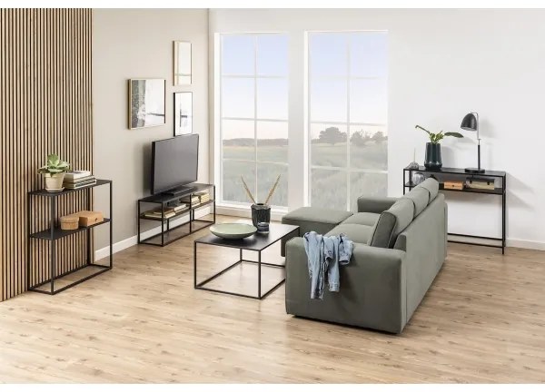 SETH konzolasztal fekete színben