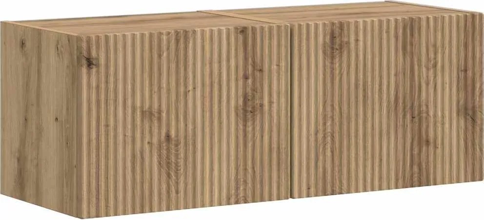 vidaXL TV Fali Szekrény 2 pcs Művészi tölgy 60 x 31 x 29.5 cm Faanyag