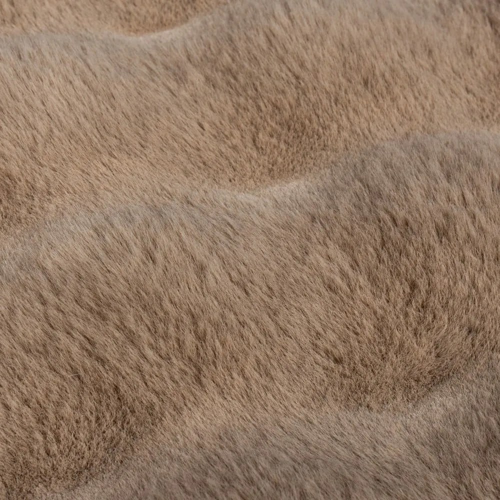 Barna szintetikus szőrme szőnyeg 160x230 cm Waffle Faux Fur – Flair Rugs