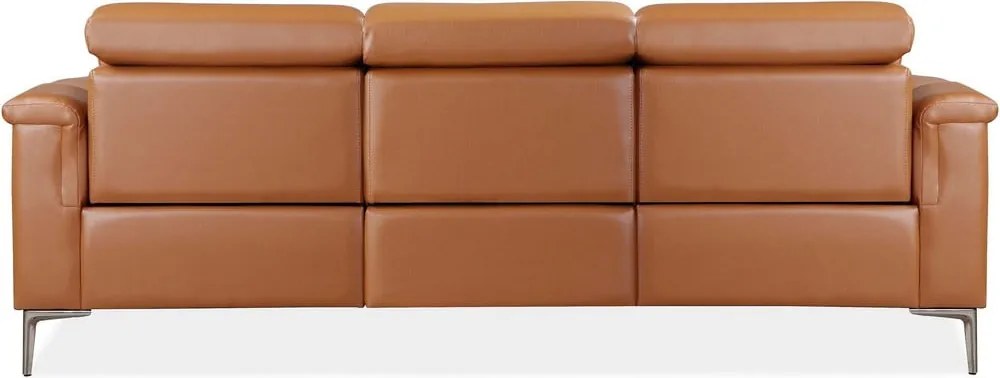 Barna bőrutánzat kanapé 222 cm Lund – Støraa