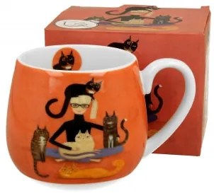 Cicás porcelán bögre díszdobozban Cindy & Kitties
