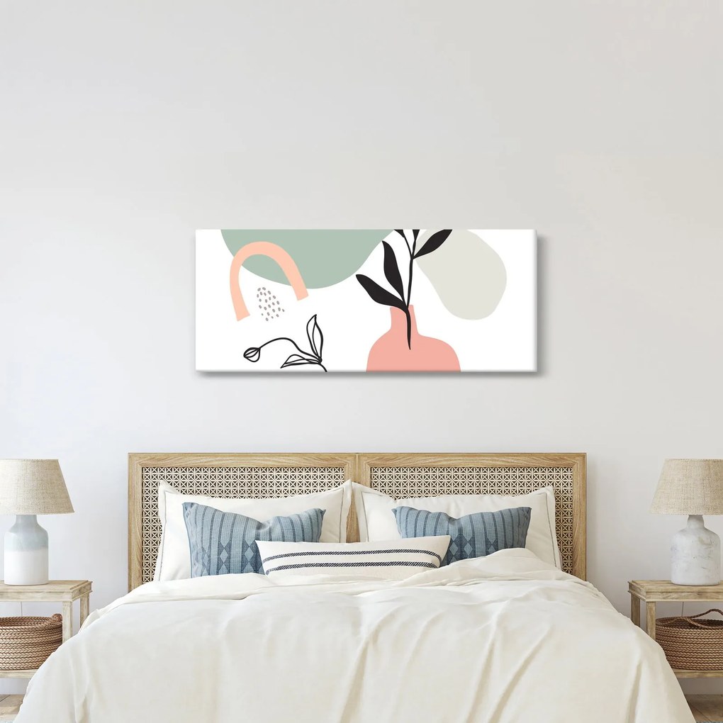 Kép - Virágok vázában N⁰3 (120x50 cm)