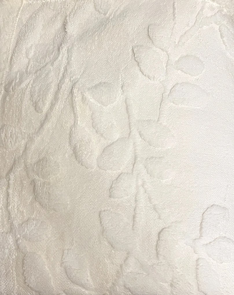 Luxus Flower báránytakaró fehér mikroplüssből 150x200cm TiaHome
