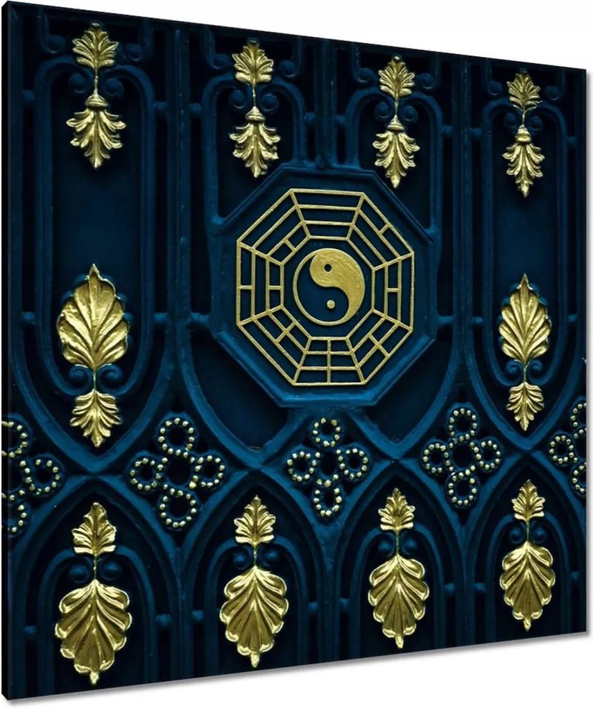 Vászonkép 90x90 Absztrakt Arany harmónia