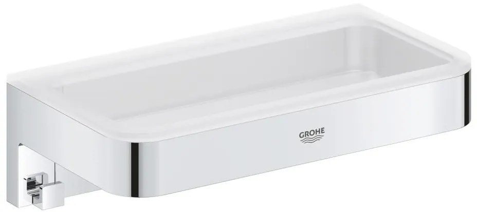 GROHE 41107000 - START CUBE zuhanypolc, 20 cm, fényes króm